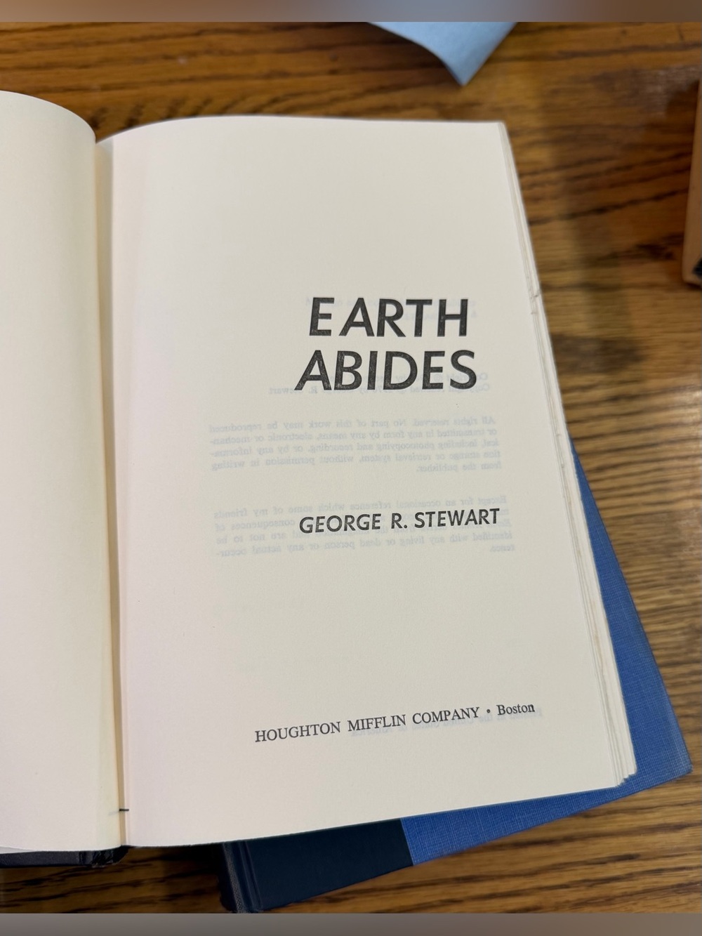 Earth Abides (Stewart) book lot of 3 hardcover with dust jacket HC & paperback - Picture 14 of 16